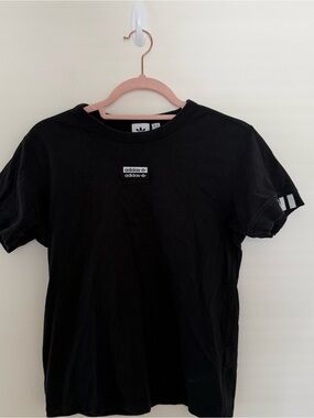 Adidas Black Logo Crew Neck T-Shirt